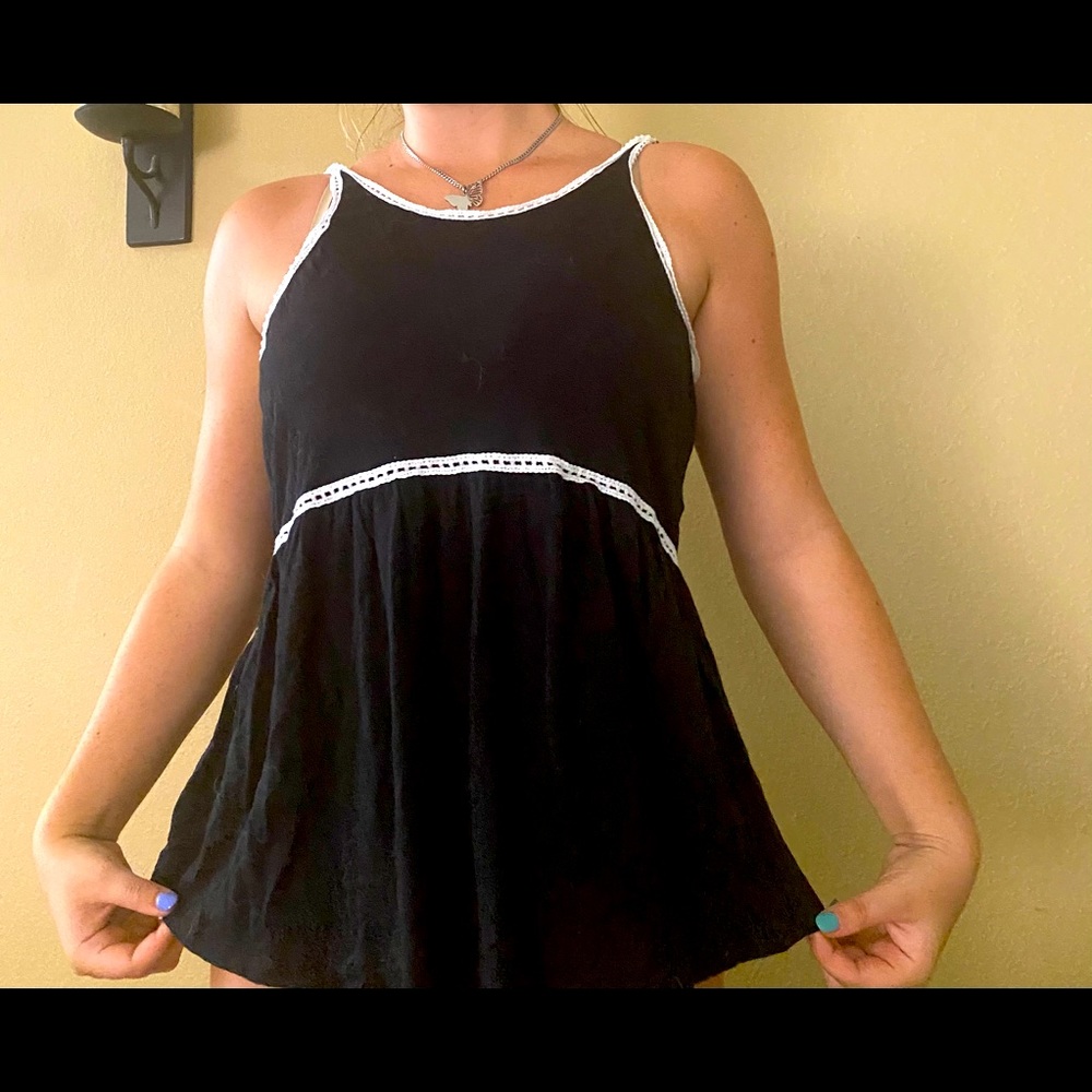 Black tank top